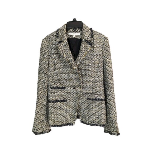 VERONICA BEARD Tweed Fabian Theron Blazer Lady Jacket. Size M. - Picture 9 of 10